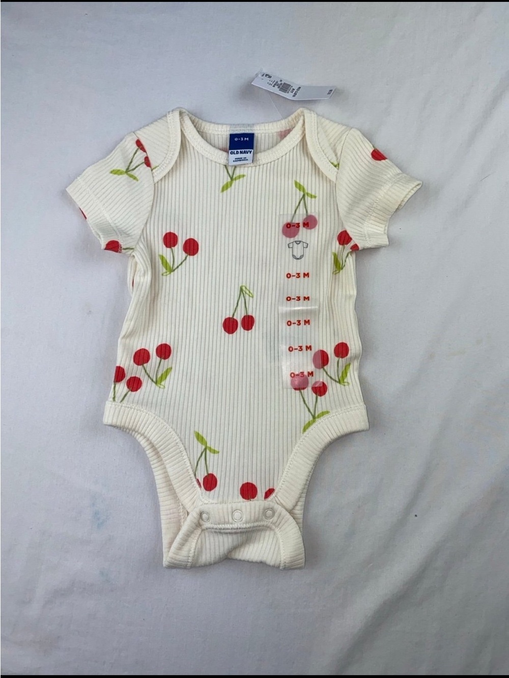 NEW Baby Girl Cherry Print Bodysuit